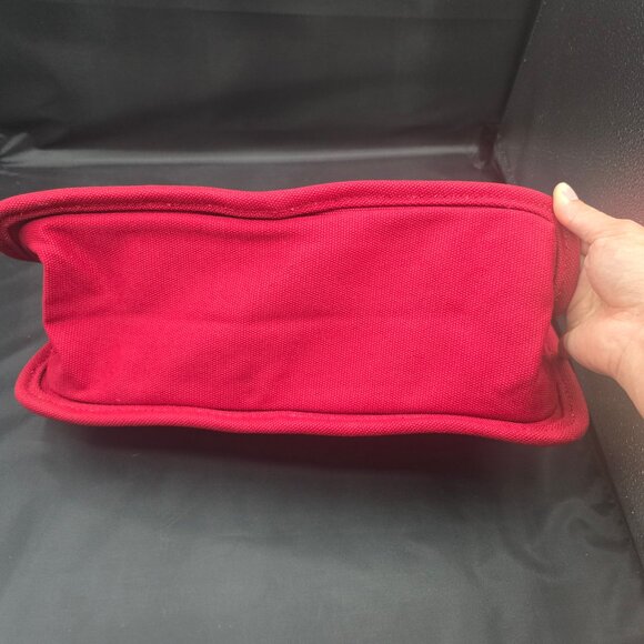 Marc Jacobs Medium Logo Canvas Tote Bag / H050M06FA21-629 Savvy Red - Picture 5 of 9